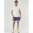 thumbnail image 3 of Pantalones cortos de natación con forro de malde color sólido con cintucon cordón pahombre Púrpu36, 3 of 6