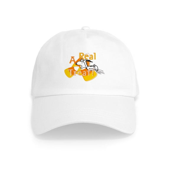 CafePress - Snoopy A Real Treat Cap - Adjustable 100% Brushed Unisex Casual Cotton Baseball Cap, Beige, 1