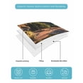 thumbnail image 4 of Twin XL Quilt Bedding Set, Mountains Reversible Summer Quilt 3 Pieces, Nature Red Stone Sky Blue Landscape Lightweight Bedspreads Coverlets with 2 Pillow Shams for All Seasons, 4 of 5