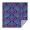 Purple and Blue, variant on Yellow Ethnic Floral Pattern Square Tablecloth,Waterproof Square Table Cover,Wipeable Spillproof Washable Table Cover for Home Kitchen Party Decor 42"X42"(107x107cm)