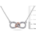 thumbnail image 2 of Everly Women's Diamond and Diamond Sterling Silver Necklace, 2 of 5