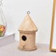 thumbnail image 4 of Wooden Bird House Creative Wall Mounted Outdoor Nest Dox Nest House Bird Box Wooden Box (1pcs, Brown), 4 of 4