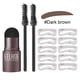 thumbnail image 4 of Kit de moldeado de sellos para cejas, plantilla de polvo de maquillaje reutilizable para cejas, portátil oso de fresa  Hogar, 4 of 4