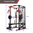 thumbnail image 3 of Smith Machine Home Gym, Power Cage with Cable System for Home Gym, 3 of 10