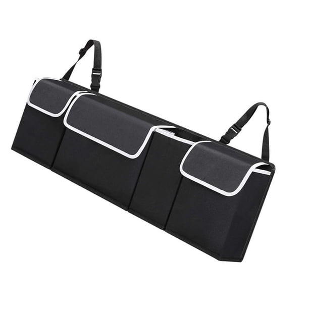 Organizador plegable Toystoory para respaldo de asiento de coche negro 90x25x12cm