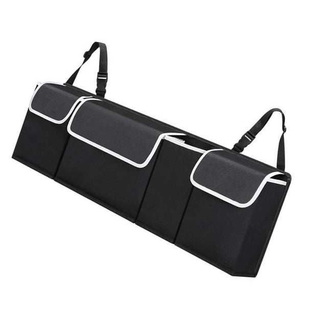 Organizador plegable Toystoory para respaldo de asiento de coche negro 90x25x12cm