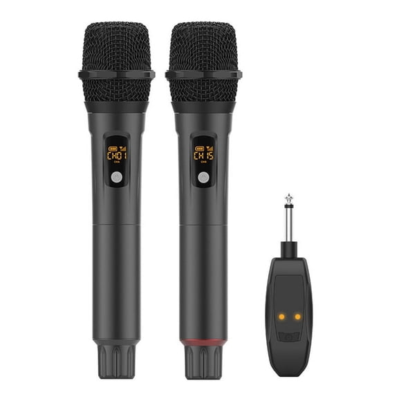 Micrófono Inalámbrico de 2,4 G, Universal, Antiaullidos, para Escenario, Karaoke, con Carga, Tarjeta de Sonido, Micrófono en