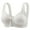 Light Gray, variant on ,Front Closure Bras for Women Push up Wireless Front Hook Thin Cups Lightweight Breathable Bralette Soft Ribbing Comfortable and Convenient Everyday Bras Beige S