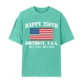 thumbnail image 2 of Happy 250th Birthday USA Shirt Men Patriotic American Flag Graphic T Shirt Casual Short Sleeve America 250 Merchandise, 2 of 5