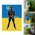 thumbnail image 1 of We Stand with Ukraine Flag Stop The War Support Ukrainian Fade Proof Gorgeous Color Thicker Polyester with Brass Flag A 7, 1 of 8