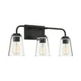 thumbnail image 4 of Trade Winds Lighting 3-Light Bathroom Vanity Light In Matte Black, 4 of 6
