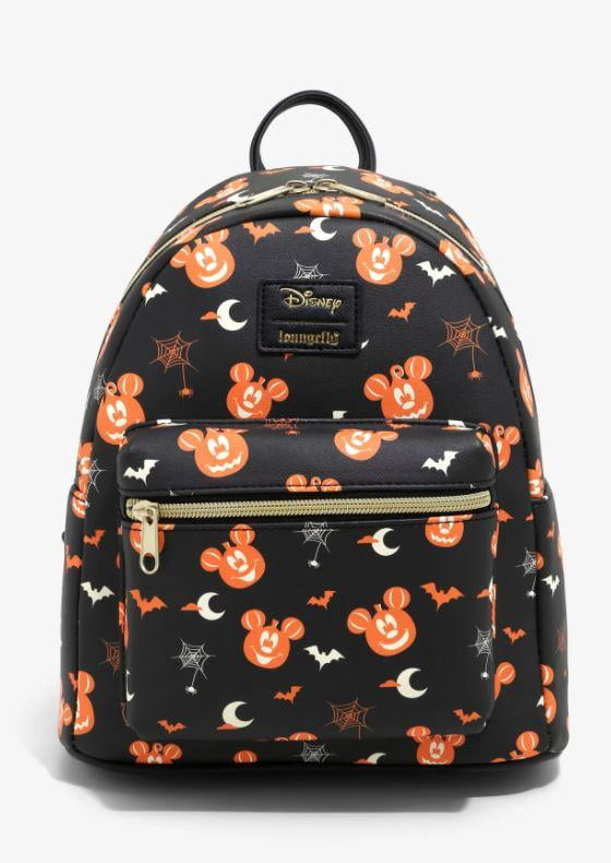 Loungefly disney mickey mouse pumpkin mini backpack Clearance