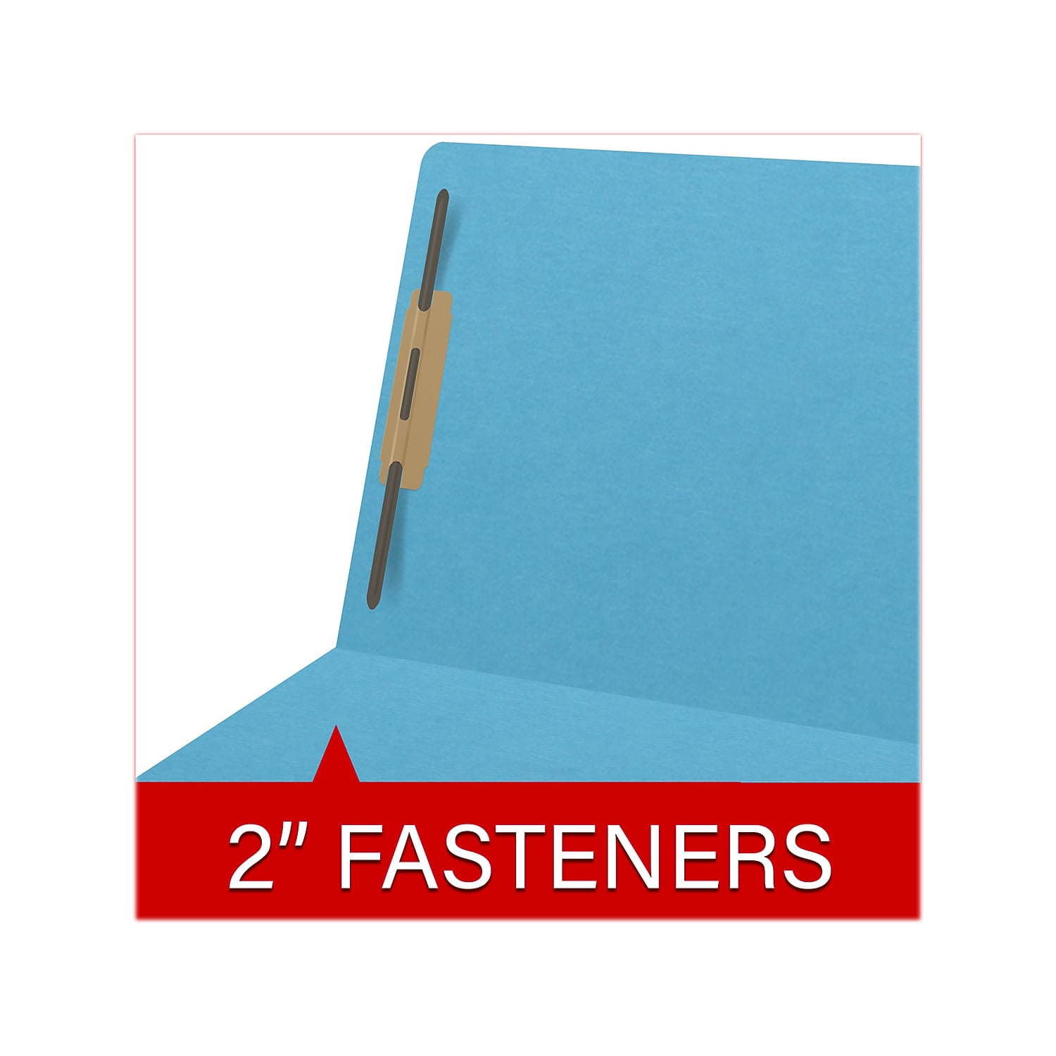 Medical Arts Press Heavy Duty End Tab File Folder Straight-Cut Letter Size Blue 40/Box (S-09461-DBL)
