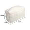 thumbnail image 2 of Small Cosmetic Bag Cute Makeup Bag Aesthetic Make Up Bag Purse Cosmetic Bag for Purse (white), 2 of 4