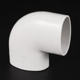 thumbnail image 4 of PVC Agua Tubería 90 Grados Codo Accesorio 58x36mm ID Tubo Ovalado Extremo Conector Adaptador Blanco Paquete de 1, 4 of 4