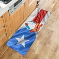 thumbnail image 3 of Kitchen Mat Rug 1 PCS Puerto Rico Flag Chicken Runner Rug Anti-Fatigue Comfort Memory Foam Standing Mat Non-Slip Floor Door Mat for Bathroom Bedroom 20x47in, 3 of 6