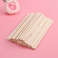 thumbnail image 4 of 100pcs Wooden Round Dowel Rods Sticks For Crafts Woodworking DIY Building Model, 4 of 7