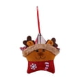 thumbnail image 4 of Adorno decorativo con forma de muñeco de de Navidad para decoración de interiores, colgante festivo para puerta de entrada con chimenea Ciervo, 4 of 8