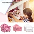 thumbnail image 2 of Single Sofa - Wide Application House Furniture Single Gift Polyester Application Miniature Single Sofa chequer white, 2 of 7