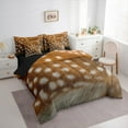thumbnail image 3 of Manfei Fashion Deer Print Bedding Comforter Set 7 Pieces foe Adult, Wildlife Animal Full Bedding Set, Rustic Farmhouse Theme Reversible Fitted Sheet Flat Sheet, Super Cozy Room Decor, 3 of 7