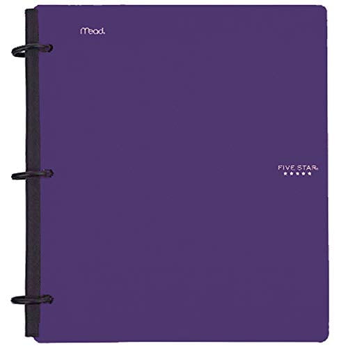 Blue 1 Inch Binder with Tabs 72011 11 1/2 x 10 1/2 x 1 1/4 Notebook and 3 Ring Binder All-in-One Five Star Flex Hybrid NoteBinder 