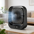 thumbnail image 4 of Portable Type-C Rechargeable Fan With Power Display, Ultra Quiet (10 dB), Lightweight (1 LBS), Personal Cooling Fan Small Fans Portable Type-C Fan Quiet For Bedroom Home Office Desktop Travel, 4 of 9