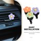 thumbnail image 2 of GOOHOCHY 3 clips ambientadores para salida de aire de coche, creativos, con forma de flor, para difusor de ventilación de coche., 2 of 8