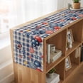 thumbnail image 6 of Table Runners 90 Inches Long Dress Scarves, Independence Day Farmhouse Coffee/Dining/Kitchen Table Runner for Living Room, Flag Balloons Butterflies Blue Plaid 13x90 Inch, 6 of 9