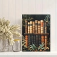 thumbnail image 2 of Qisvanset Framed Canvas Wall Art 12x16 Inch Dark Academia Vintage Book Fern Forest Art, 2 of 5
