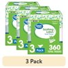(3 pack) Great Value Lotion Soothing Facial Tissues, 3 Flat Boxes (360 Total Tissues)