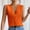 Orange, variant on SNKSDGM Women's Plus Casual Easter Shirt Womens Tops Dressy Blouses Women's Summer New V Neck Solid Color Tank Top Tops for Women Trendy Winter Sexy