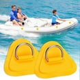 thumbnail image 3 of LJNYFDC D Ring D Buckle Set 4Pcs Easy to Install PVC Surfboard Dinghy Boat Triangle Patch Buckle Ring for Water Activity D Ring Pad, 3 of 7