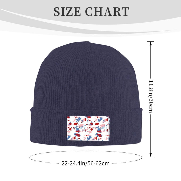 ZICANCN Colorful Terrazzo Stone Texture Knit Beanie Hat, Winter