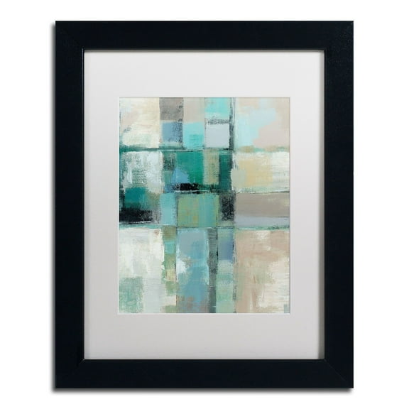 Trademark Fine Art "Island Hues Crop II" Canvas Art by Silvia Vassileva, White Matte, Black Frame