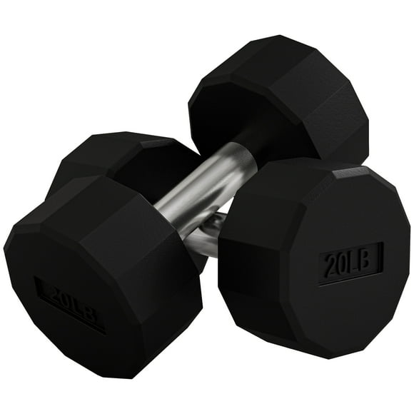 Soozier Weights Dumbbells Set with Non-Slip Grip for Home Gym, 2 x 20lbs
