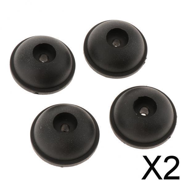 Paquete de 2 pares de pernos para equipaje de viaje perfke color negro 4 piezas