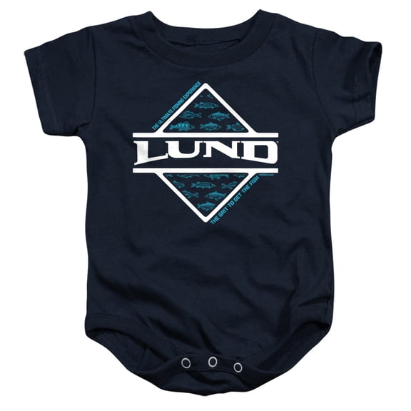 Lund In the Water Unisex Infant Snap Suit for Baby, Navy, Small