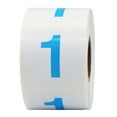 thumbnail image 1 of Autocollants Cercle Numéro 1 Bleu Clair 1.5 Pouces Pouces Rond Lot de 500, 1 of 2