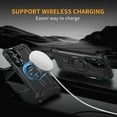 thumbnail image 3 of Allytechgroup for Samsung Galaxy S24+ Case with Camera Kickstand, Support Wireless Charging Magnetic Phone Case for Women Men Military Grade Drop Protection for Samsung Galaxy S24+, Black, 3 of 7