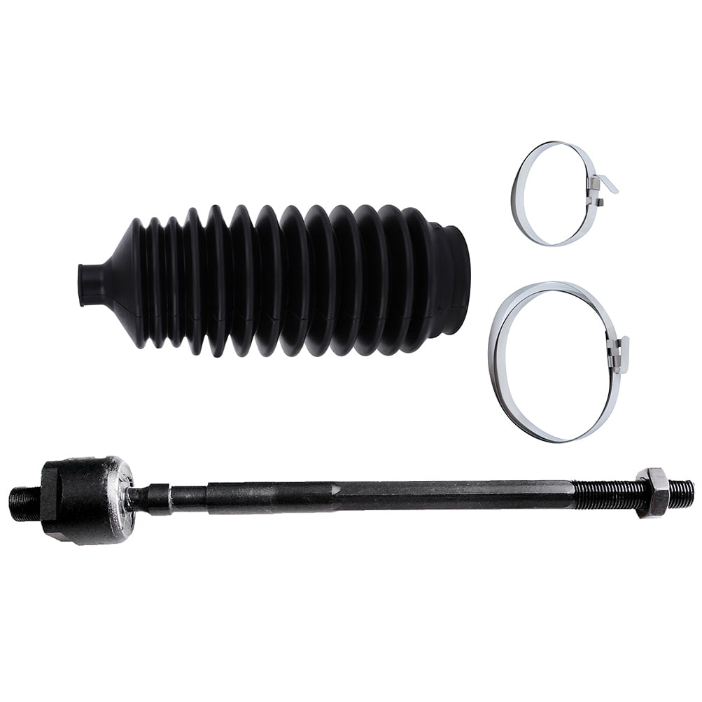 2 Front Inner Tie Rod 2WD 4WD PartsW Set of 2 Power Steering Rack and Pinion Bellow Boot 