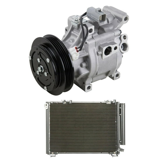For Toyota Echo 2000 2001 2002 AC Compressor w/ A/C Condenser & Drier - BuyAutoParts