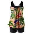 thumbnail image 6 of Nrmvnmi Tankini Swimsuits for Women 2 Piece Bathing Suits Floral Prints Round Neck Swim Tank Top with Boy Shorts Modest Swimwear Mothers Day Gifts, 6 of 6