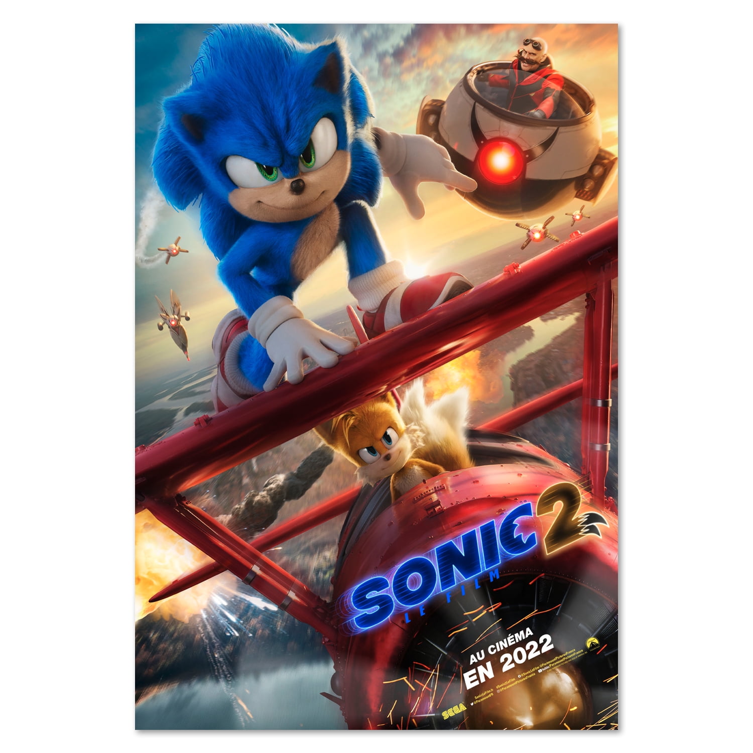 Sonic the Hedgehog Game Poster Photographic Paper Kids Room Home Art Decor 19 
