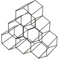 thumbnail image 1 of Black Wire Wine Rack, Modern Wine Bottle Holder Stand, Freestanding Wine Rack, No Assembly Required, Suitable for Kitchen Counter, 1 of 4
