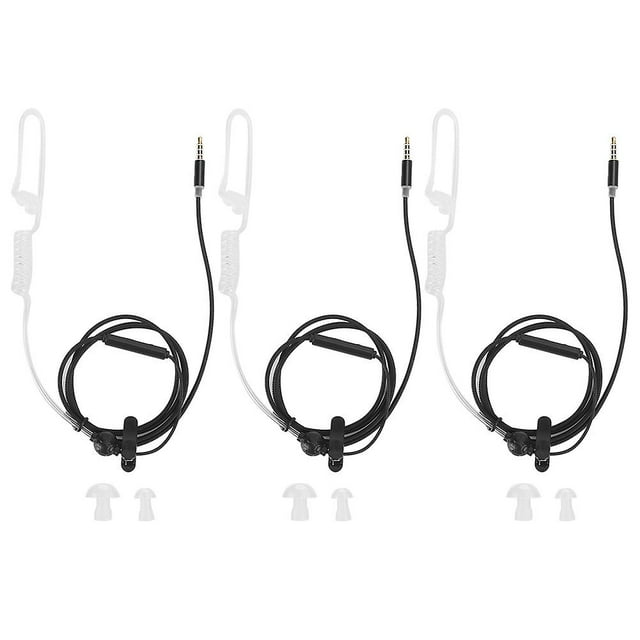Pack of 3 noise-cancelling, anti-radiation headphones with microphone