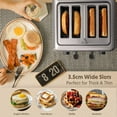 thumbnail image 6 of BUYDEEM DT640 4-Slice Toaster, Extra Wide Slots.7-Shade Settings (Stainless Steel), 6 of 8