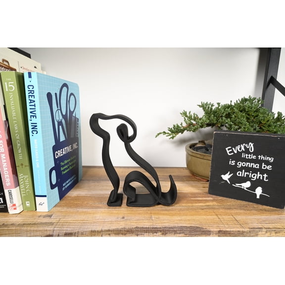 Beagle Dog Sculpture Minimalist Line Art, Pet Silhouette Home Décor