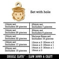 thumbnail image 2 of Occupation Student Graduate Cap Graduation Woman Icon Wood Mini Charms Shapes DIY Craft Jewelry - With Hole - Various Sizes (16pcs), 2 of 7