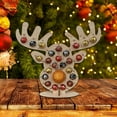 thumbnail image 2 of serony Wooden Christmas Frame Advent Countdown Calendar Empty DIY Refillable Unfinished Chocolate Rack Ornament Miniature Gift Animal, 2 of 5