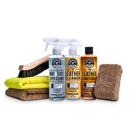 Chemical Guys Ultimate Interior Leather Automotive Cleanser, 7 Pieces